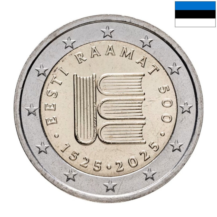 Estonia 2 Euro 2025 "First Printed Text" UNC