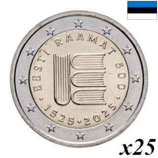 Estonia 2 Euro 2025 "First Printed Text" Roll