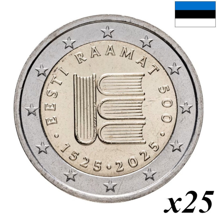 Estonia 2 Euro 2025 "First Printed Text" Roll