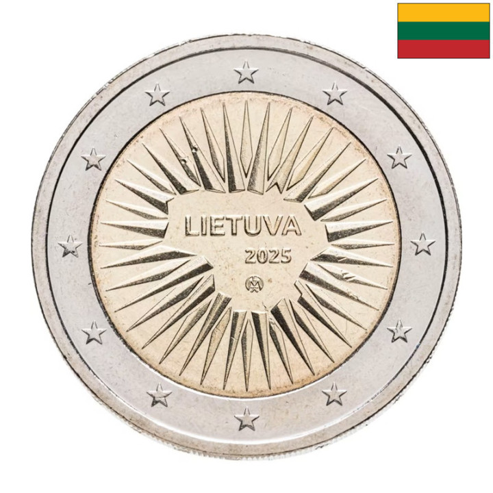 Lithuania 2 Euro 2025 "National Defense" UNC