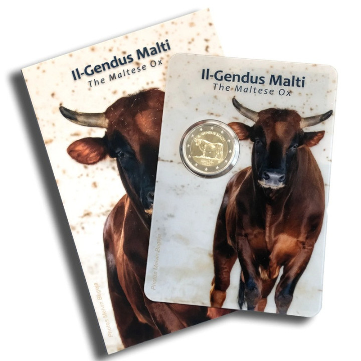 Malta 2 Euro 2025 "Maltese Ox" BU (Coin Card)
