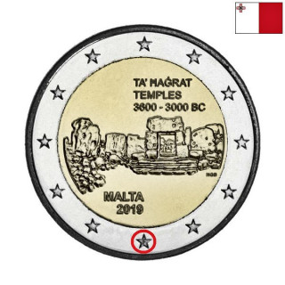 Malta 2 Euro 2019 "Ta' Haġrat" (F Mint Mark) UNC