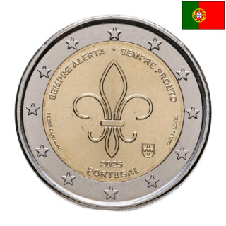 Portugal 2 Euro 2025 "World Scouting" UNC