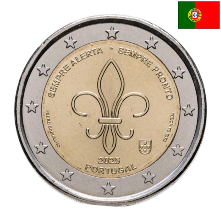 Portugal 2 Euro 2025 "World Scouting" UNC
