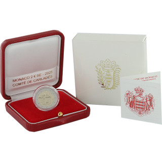 Monaco 2 Euro 2025 "County of Carladès" Proof
