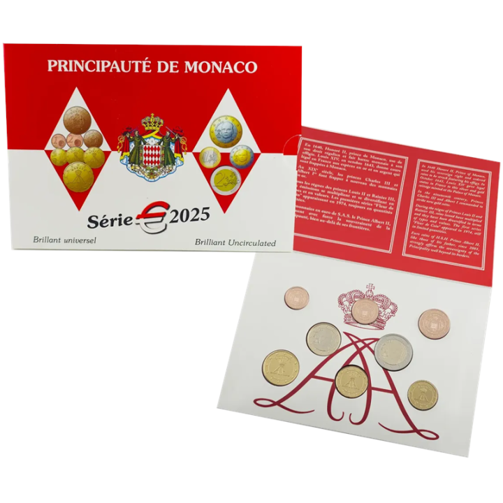 Monaco Official Euro Set (3,88€) 2025 BU
