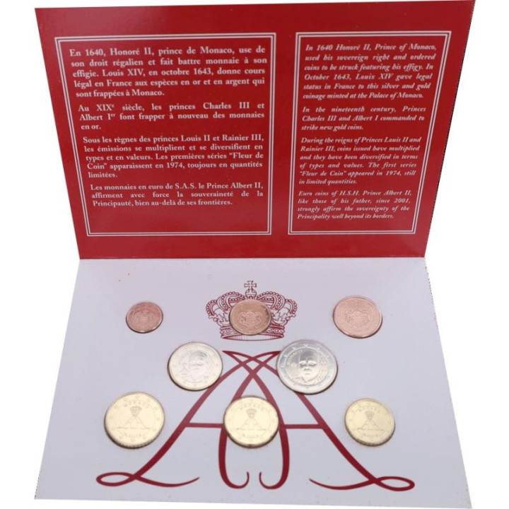 Monaco Official Euro Set (3,88€) 2025 BU