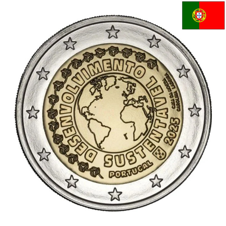 Portugal 2 Euro 2025 "Sustainable Development" UNC