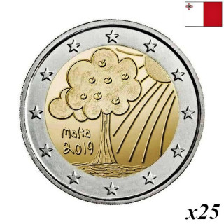 Malta 2 Euro 2019 "Nature & Environment" Roll