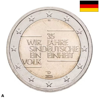 Germany 2 Euro 2025 A "German Unification" UNC