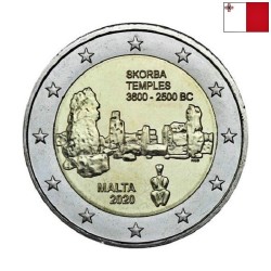 Malta 2 Euro 2020 "Skorba Temples" UNC