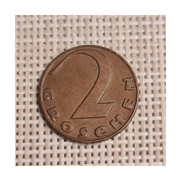 Austria 2 Groschen 1930 KM-2837 VF