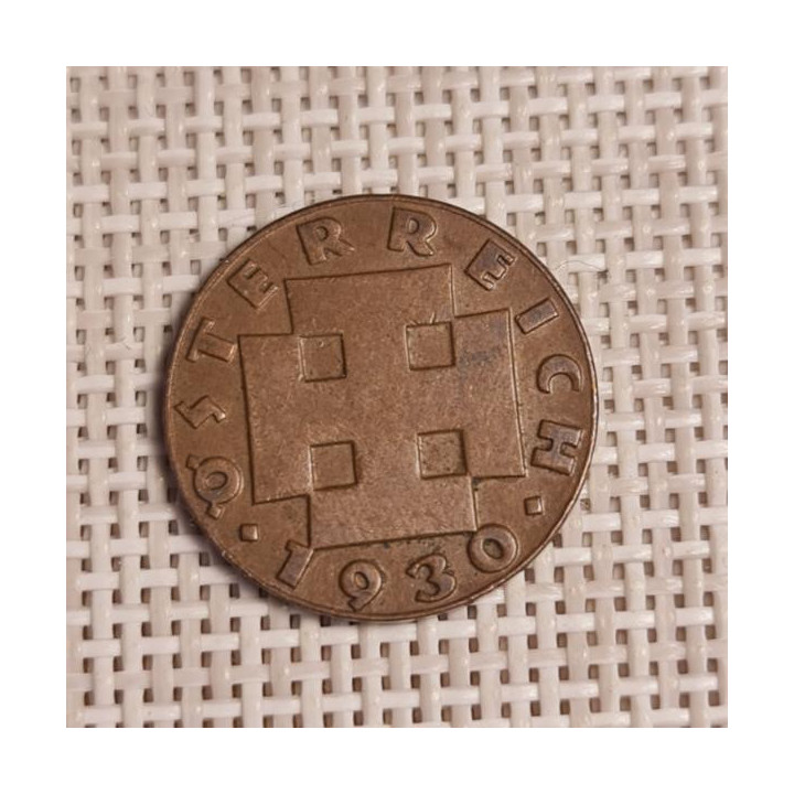 Austria 2 Groschen 1930 KM-2837 VF