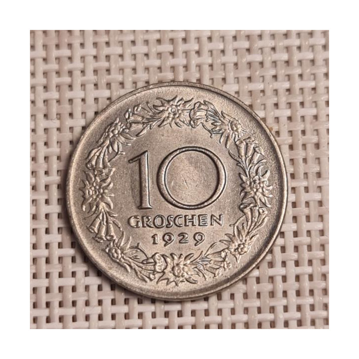 Austria 10 Groschen 1929 KM-2838 XF