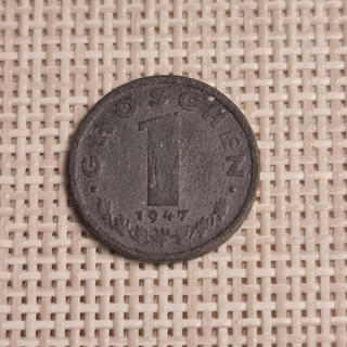 Austria 1 Groschen 1947 KM-2873 VF