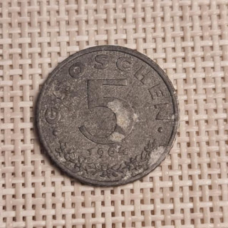 Austria 5 Groschen 1964 KM-2875 VF