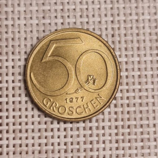 Austria 50 Groschen 1977 KM-2885 XF