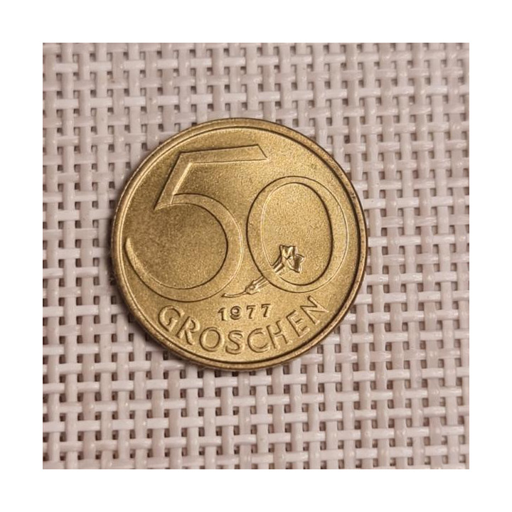Austria 50 Groschen 1977 KM-2885 XF