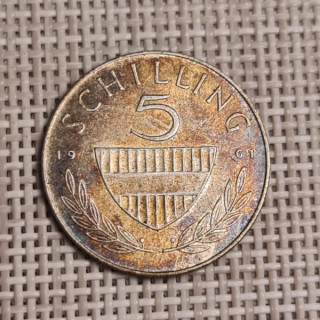 Austria 5 Schilling 1961 KM-2889 VF