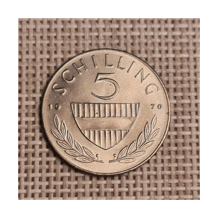 Austria 5 Schilling 1970 KM-2889a XF