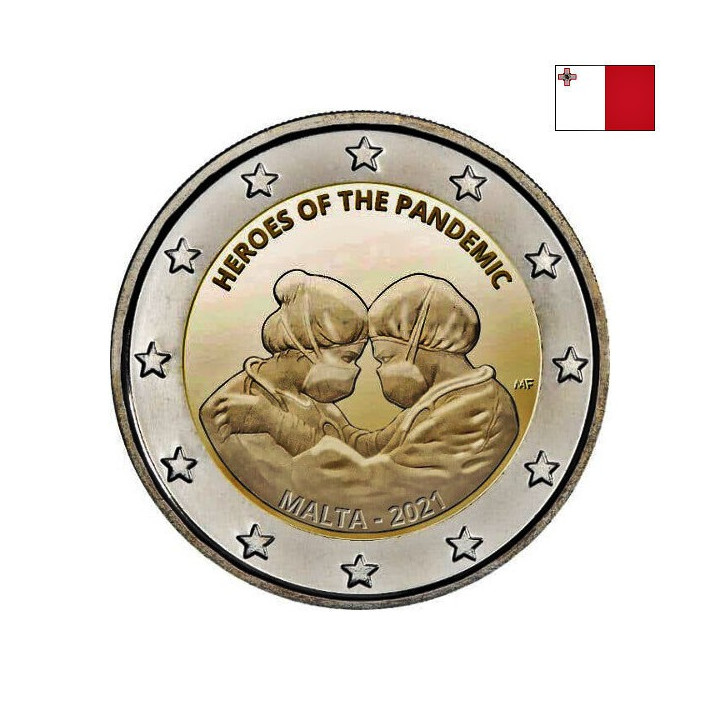 Malta 2 Euro 2021 "Heroes" BU