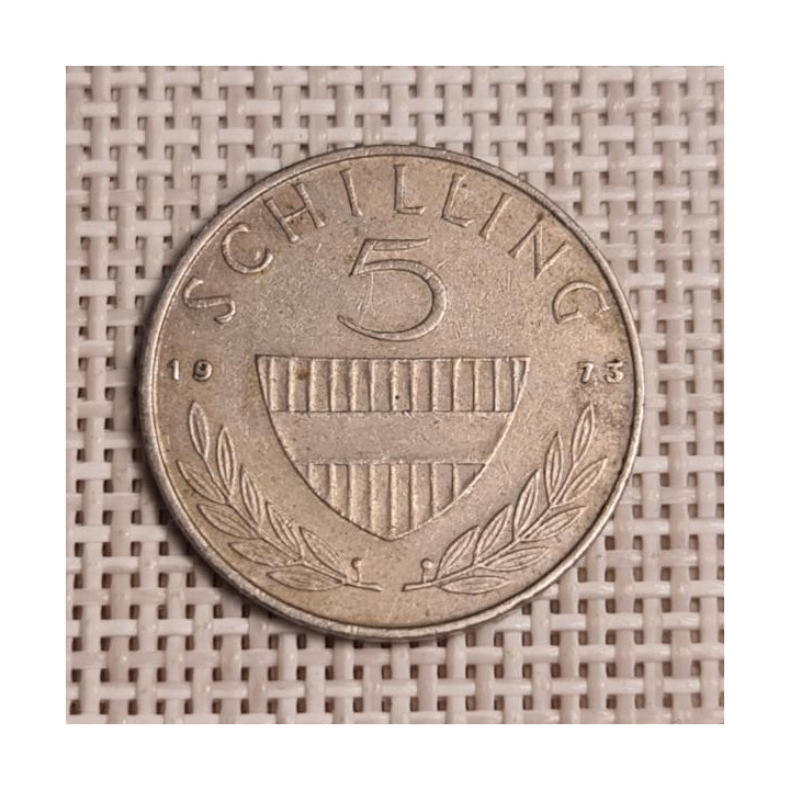 Austria 5 Schilling 1973 KM-2889a VF