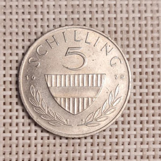 Austria 5 Schilling 1979 KM-2889a VF