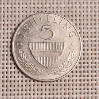 Austria 5 Schilling 1988 KM-2889a VF
