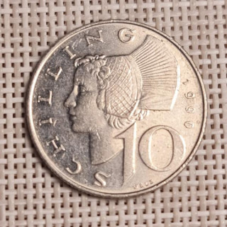 Austria 10 Schilling 1990 KM-2918 VF