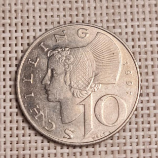Austria 10 Schilling 1991 KM-2918 VF