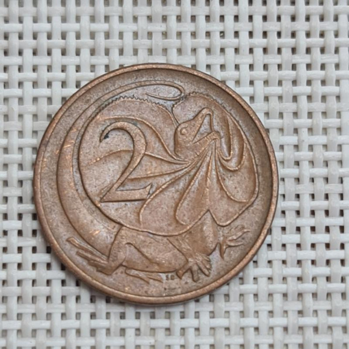 Australia 2 Cents 1970 KM-63 VF