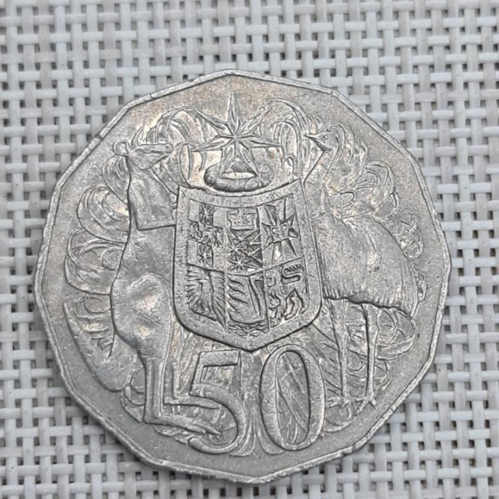 Australia 50 Cents 1969 KM-68 VF