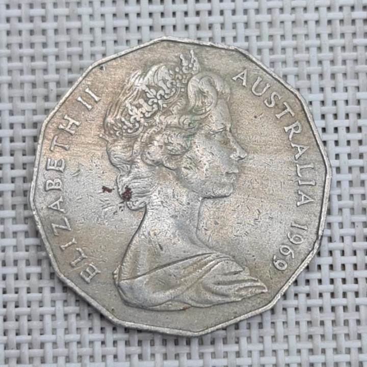 Australia 50 Cents 1969 KM-68 VF