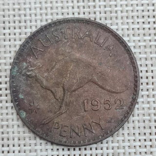 Australia 1 Penny 1952 KM-43 VF