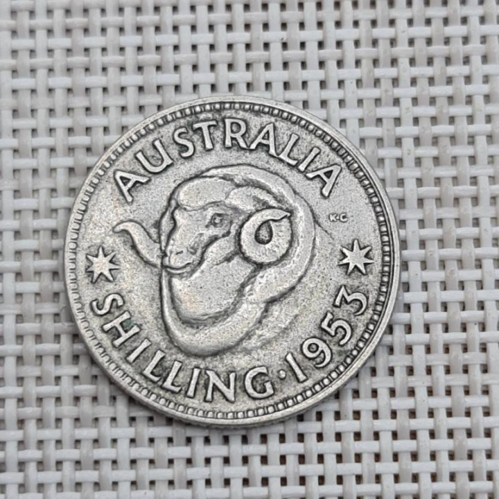 Australia 1 Shilling 1953 KM-53 VF