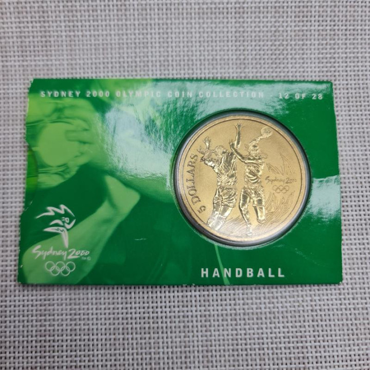 Australia 5 Dollars 2000 "Handball" KM-375 BU (Coin Card)