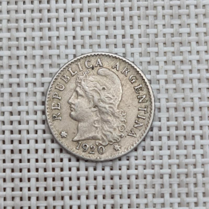 Argentina 5 Centavos 1920 KM-34 VF