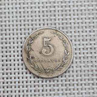 Argentina 5 Centavos 1920 KM-34 VF
