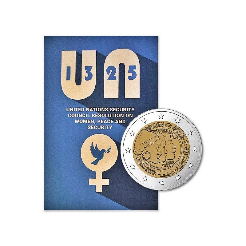 Malta 2 Euro 2022 "Women" BU (Coin Card)