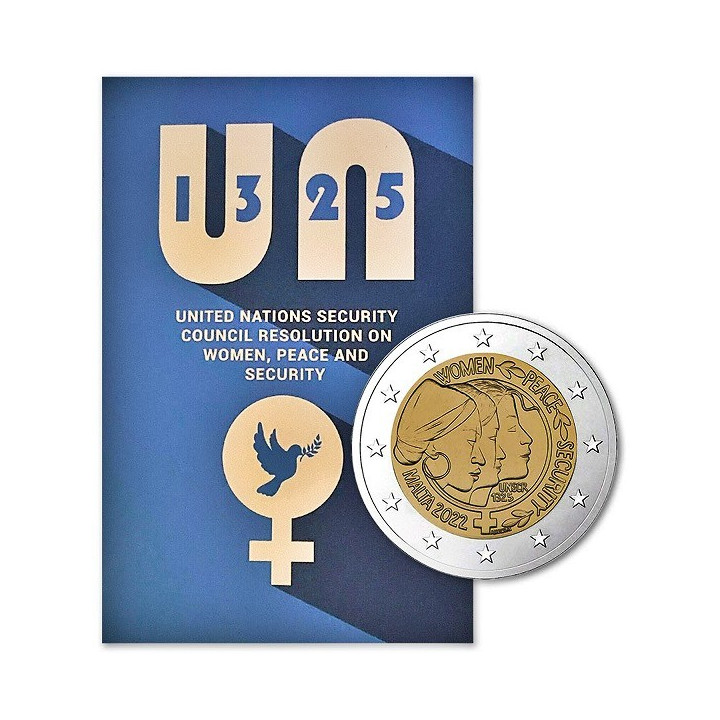 Malta 2 Euro 2022 "Women" BU (Coin Card)