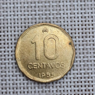 Argentina 10 Centavos 1985 KM-98 VF