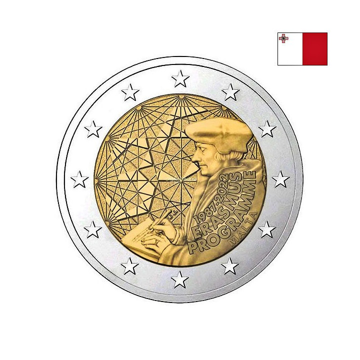 Malta 2 Euro 2022 "Erasmus (ERA)" UNC