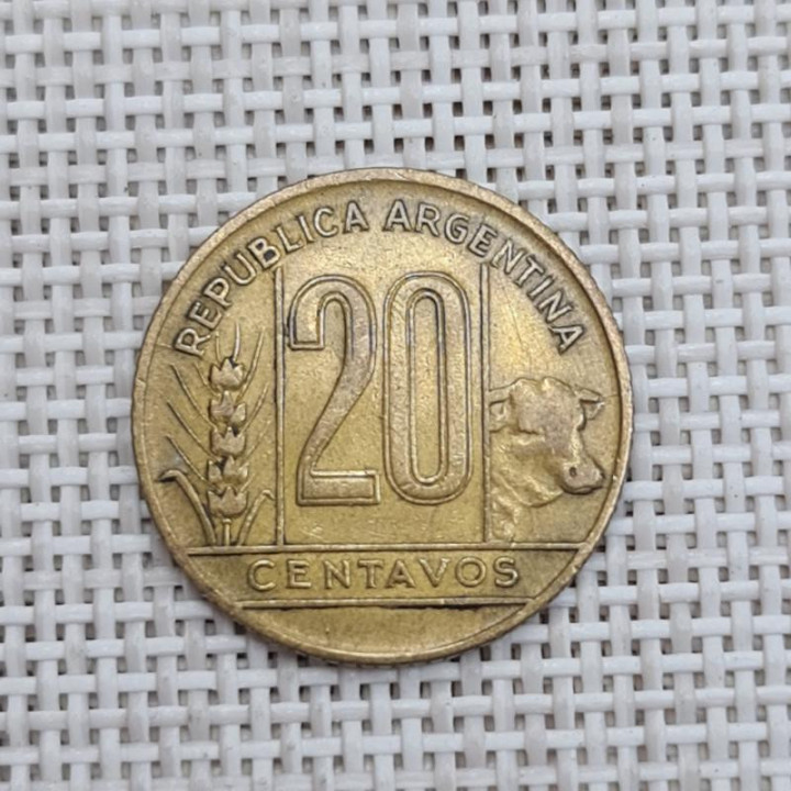 Argentina 20 Centavos 1942 KM-42 VF