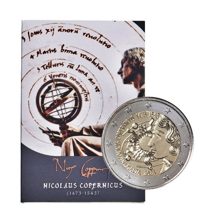 Malta 2 Euro 2023 "Nicolaus Copernicus" BU (Coin Card)