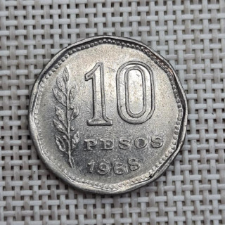 Argentina 10 Pesos 1968 KM-60 VF