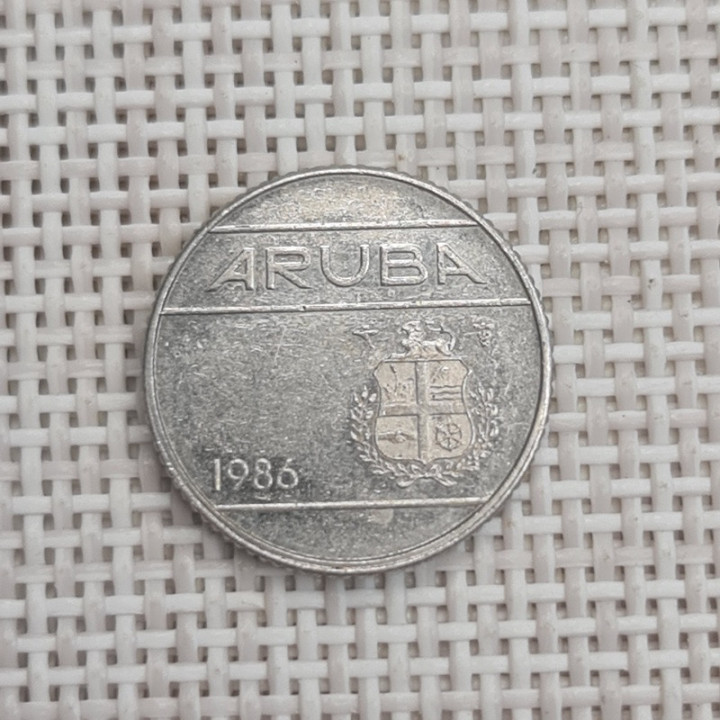Aruba 10 Cents 1986 KM-2 VF