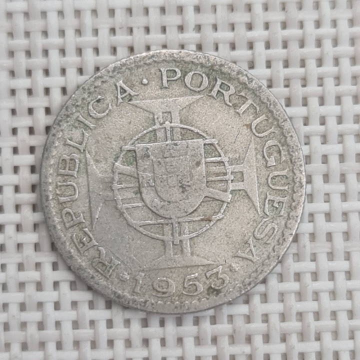 Angola 2.5 Escudos 1953 KM-77 VF