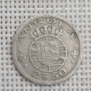 Angola 2.5 Escudos 1953 KM-77 VF