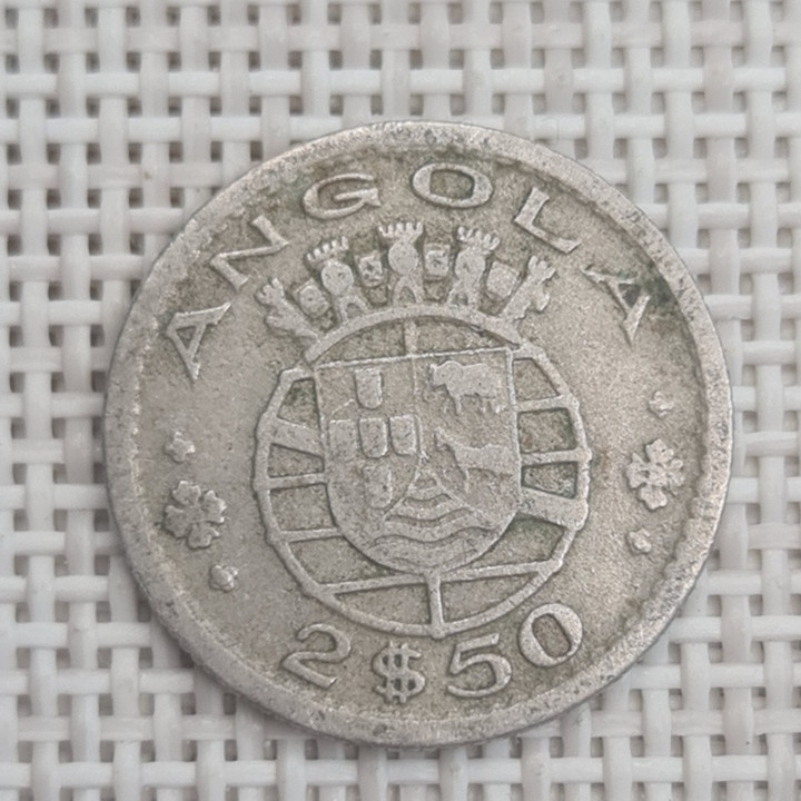 Angola 2.5 Escudos 1953 KM-77 VF