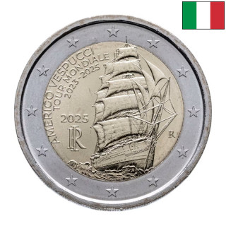 Italy 2 Euro 2025 "Amerigo Vespucci" UNC